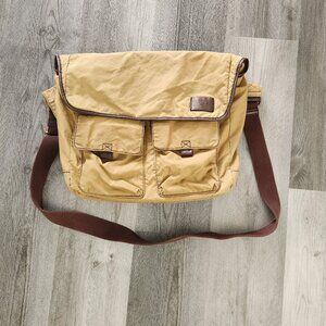 UGG Aidan Messenger Bag Rare Cotton Brown Pockets Strap Laptop Carry